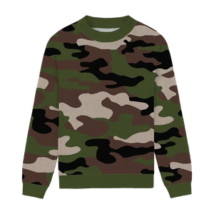 Relax Fit Crewneck Camouflage - Olive