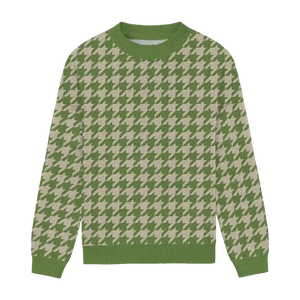 Relax-Fit Crewneck Houndstooth No. 4