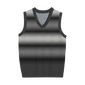 Minimalist Black & Grey Ombre Vest