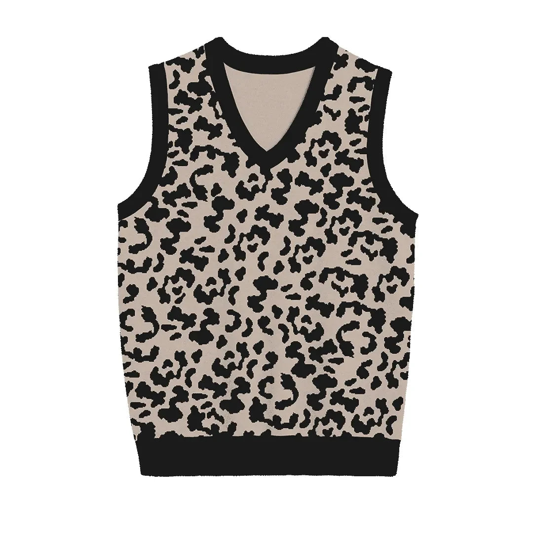 Everyday Leopard V-Neck Vest