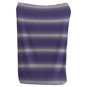 Gradient blanket in navy, blue, and grey for modern home decor