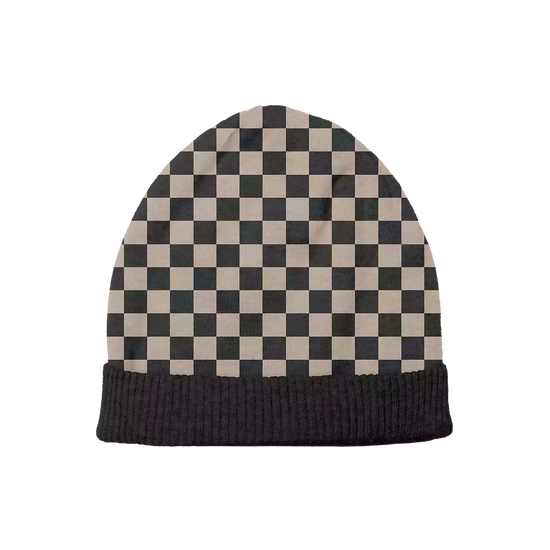 Retro Checkerboard Beanie
