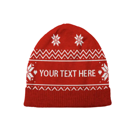 Crimson Noel Christmas Beanie