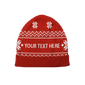Crimson Noel Christmas Beanie