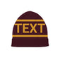 Minimalist Noir Collegiate Beanie