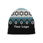 Frosted Blue Hanukkah Beanie