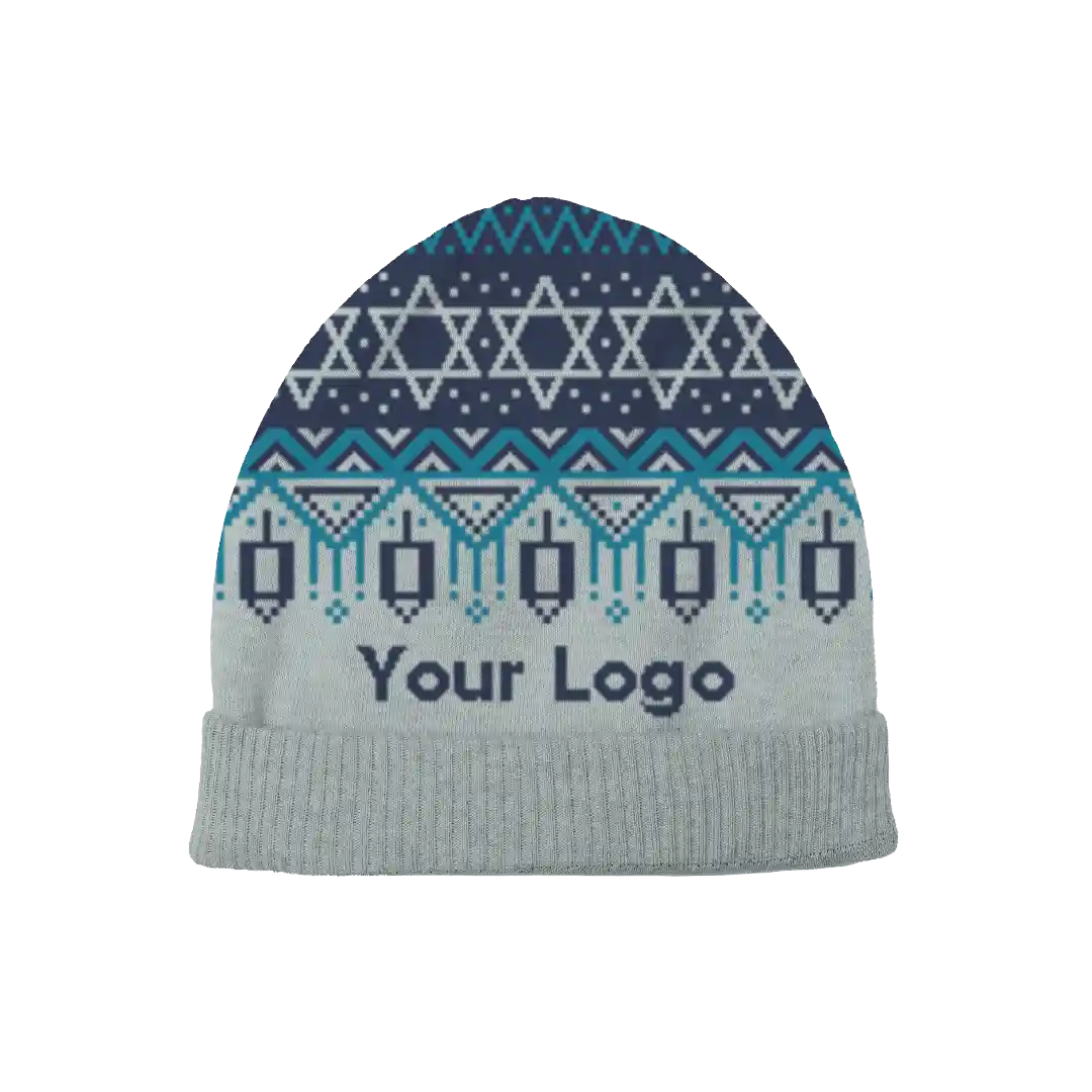 Winter Sky Hanukkah Beanie
