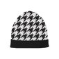 Monochrome Edge Houndstooth Beanie
