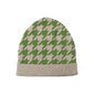Cream Forest Houndstooth Beanie