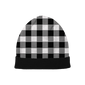 Monochrome Plaid Beanie