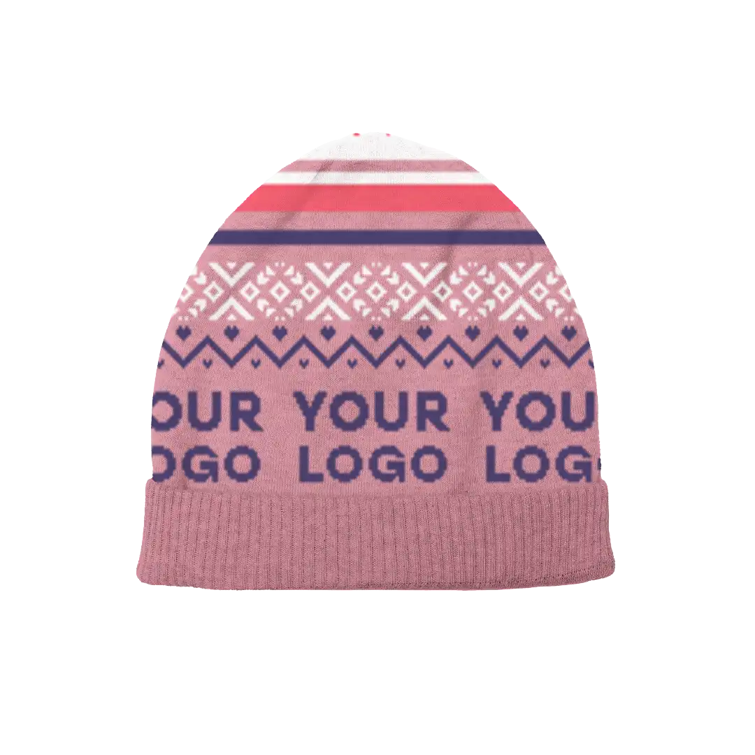 Pink Romance Valentine's Day Beanie