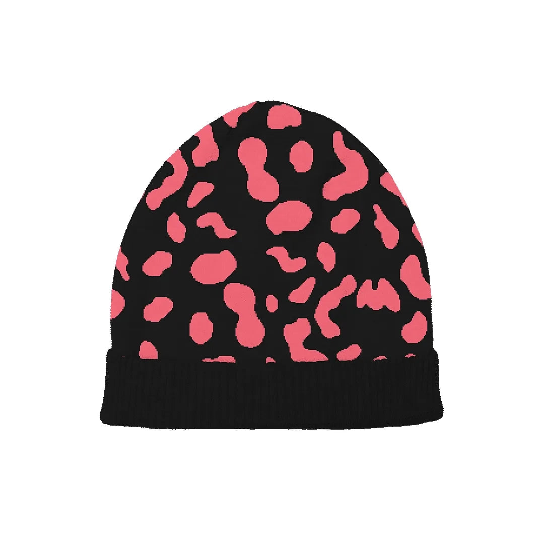 Blush Leopard Luxe Beanie