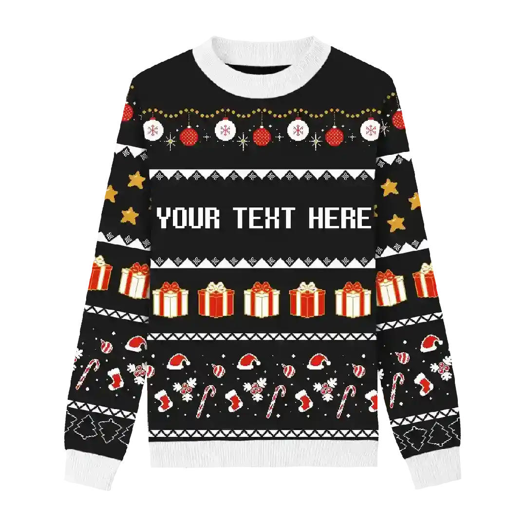 Frosty The Snowman Custom Knit Pullover Sweater