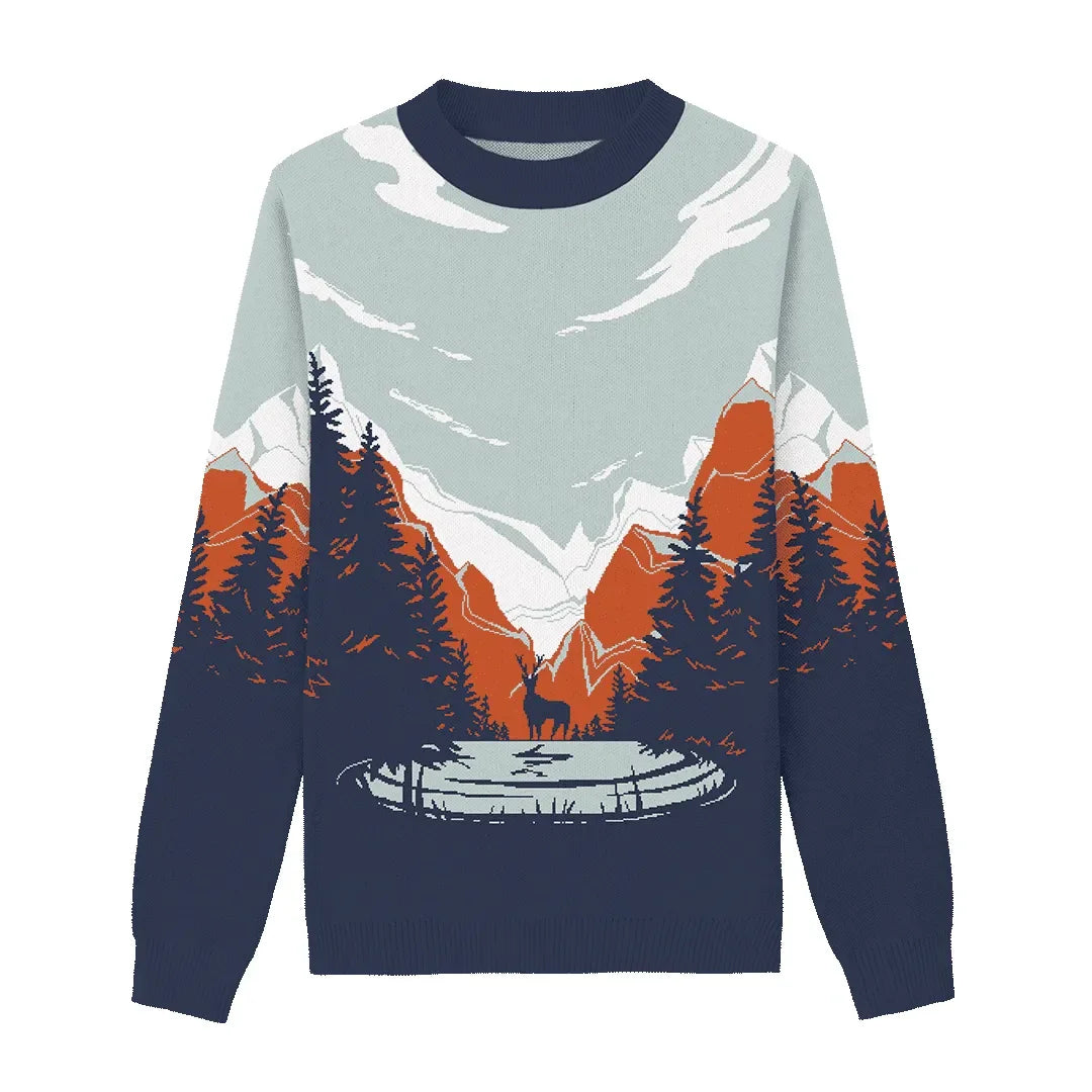 Nature Mountain Panorama Sweater