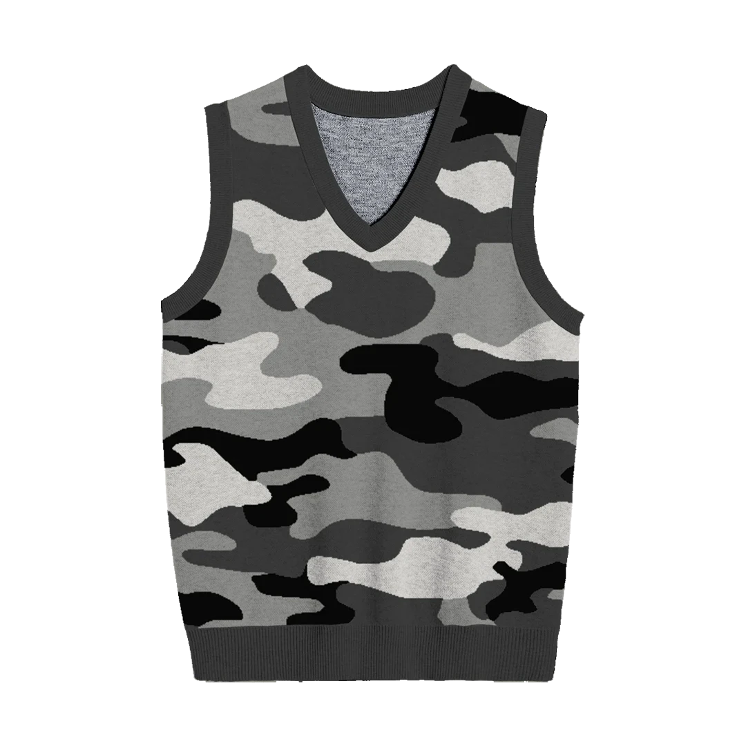 Urban Monochrome Camouflage Unisex Vest