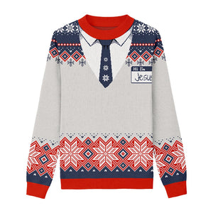 Santa’s Best Employee Custom Knit Pullover Sweater