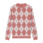 Soft Pink Argyle Sweater