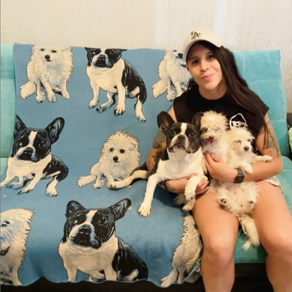 Custom All Over Pattern Knitted Blankets