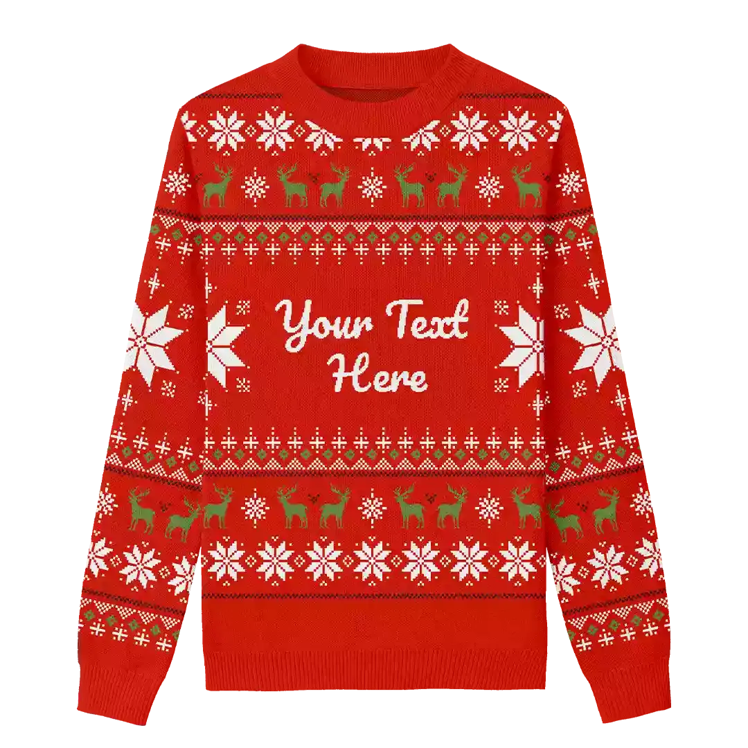 What I Want for Christmas Custom Knit Pullover Sweater
