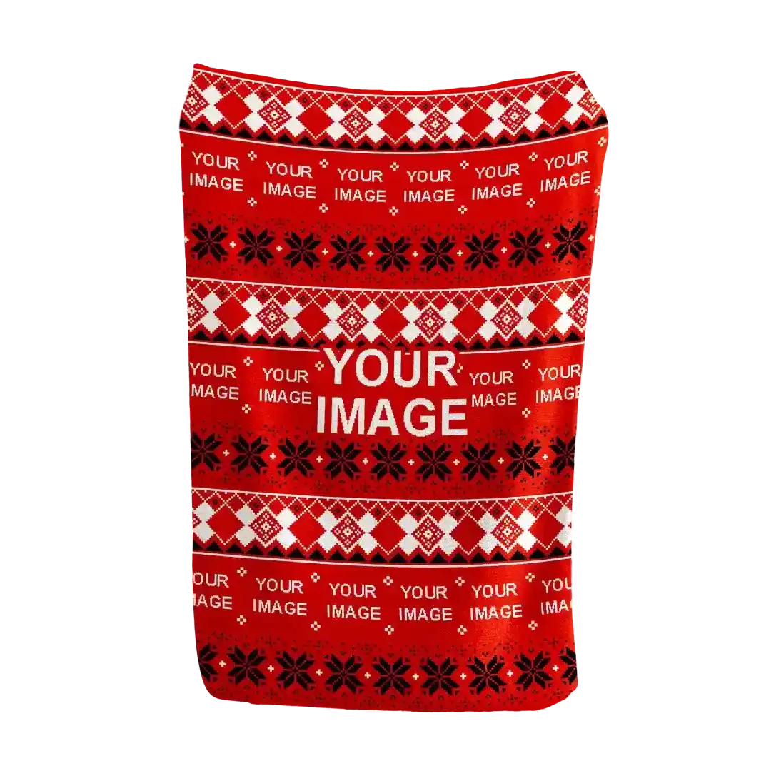 Scarlet Bow Holiday Christmas Blanket