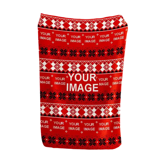 Scarlet Bow Holiday Christmas Blanket