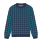 Deepsea Houndstooth Relaxed Fit Sweater