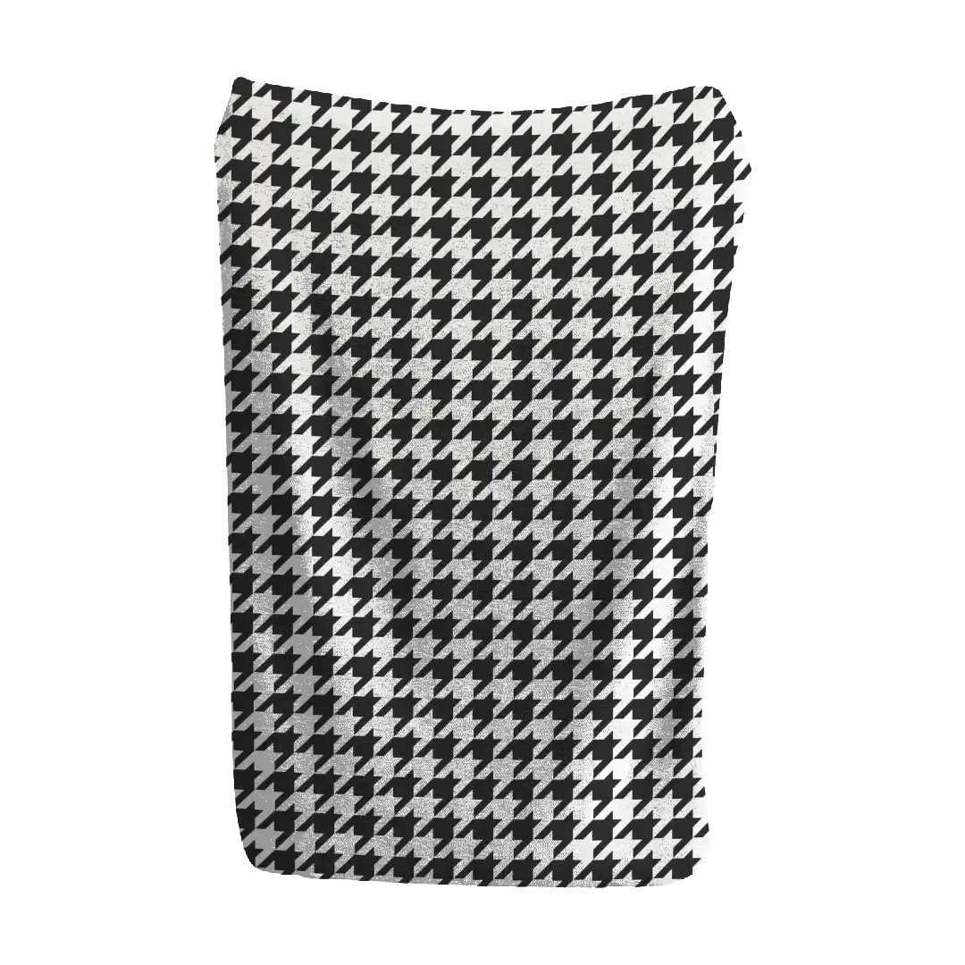 Graphite Weave Houndstooth Blanket