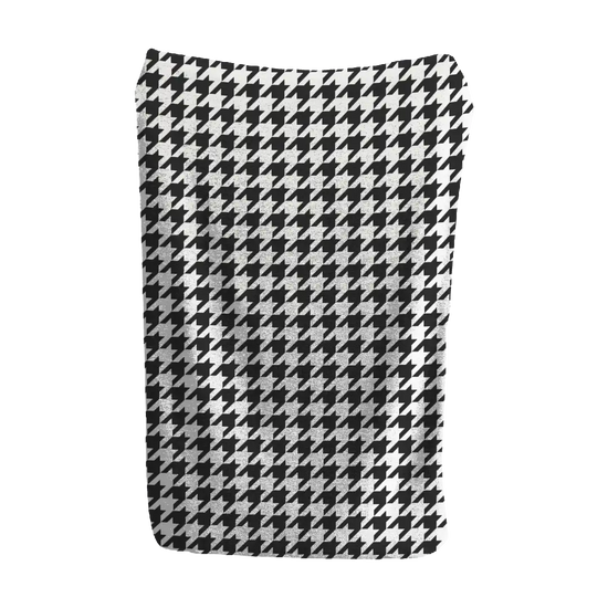 Graphite Weave Houndstooth Blanket