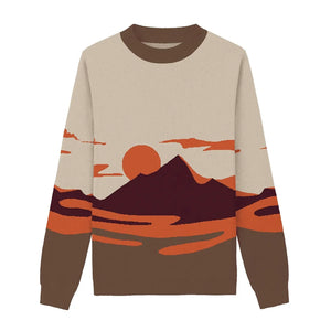 Sunset Desert Horizon Sweater – Bring the warmth of the desert into your winter wardrobe. 