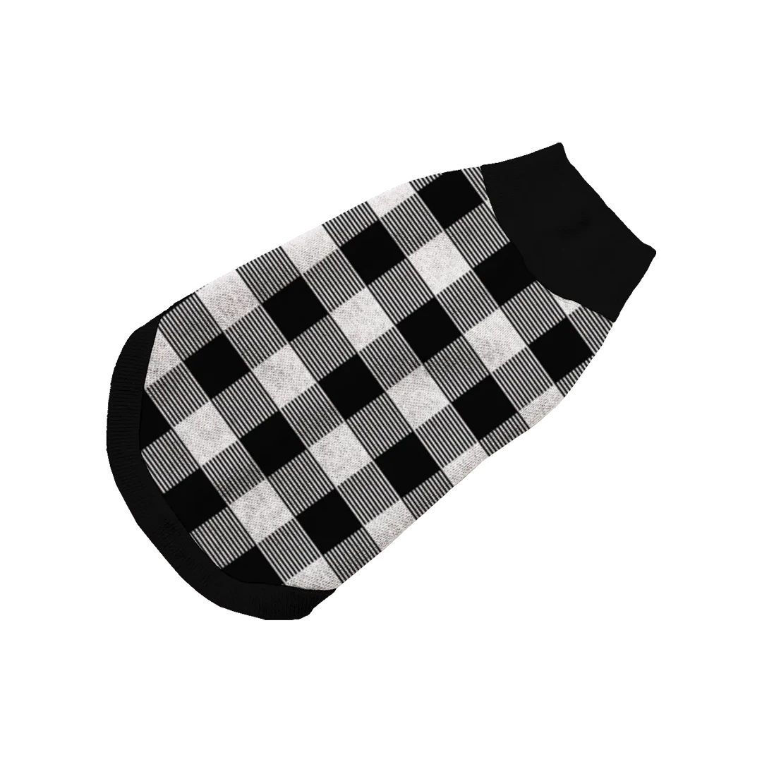 Snowfield Plaid Pet Sweater