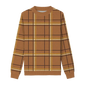 Amber Glow Plaid Knit Sweater