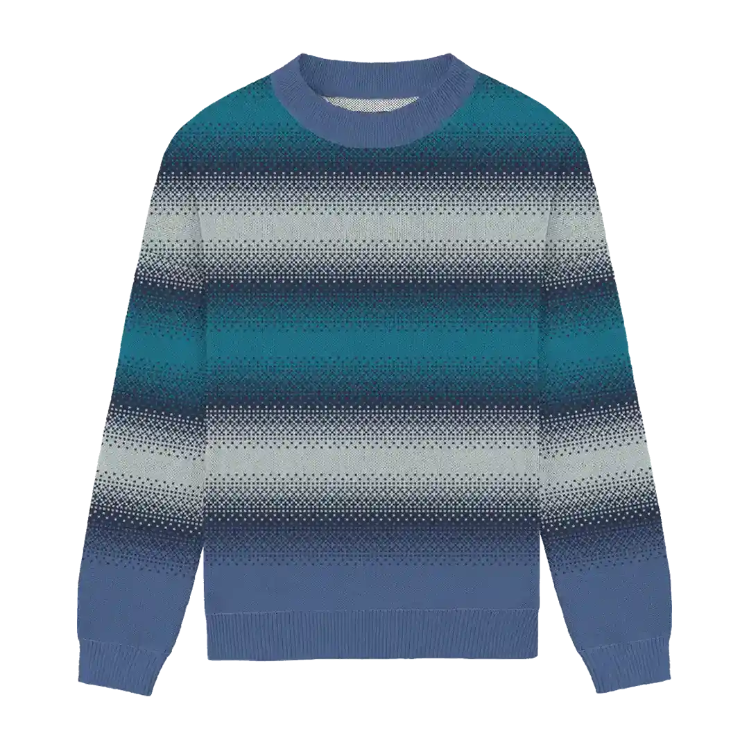 Nautical Horizon Gradient Relaxed Fit Sweater