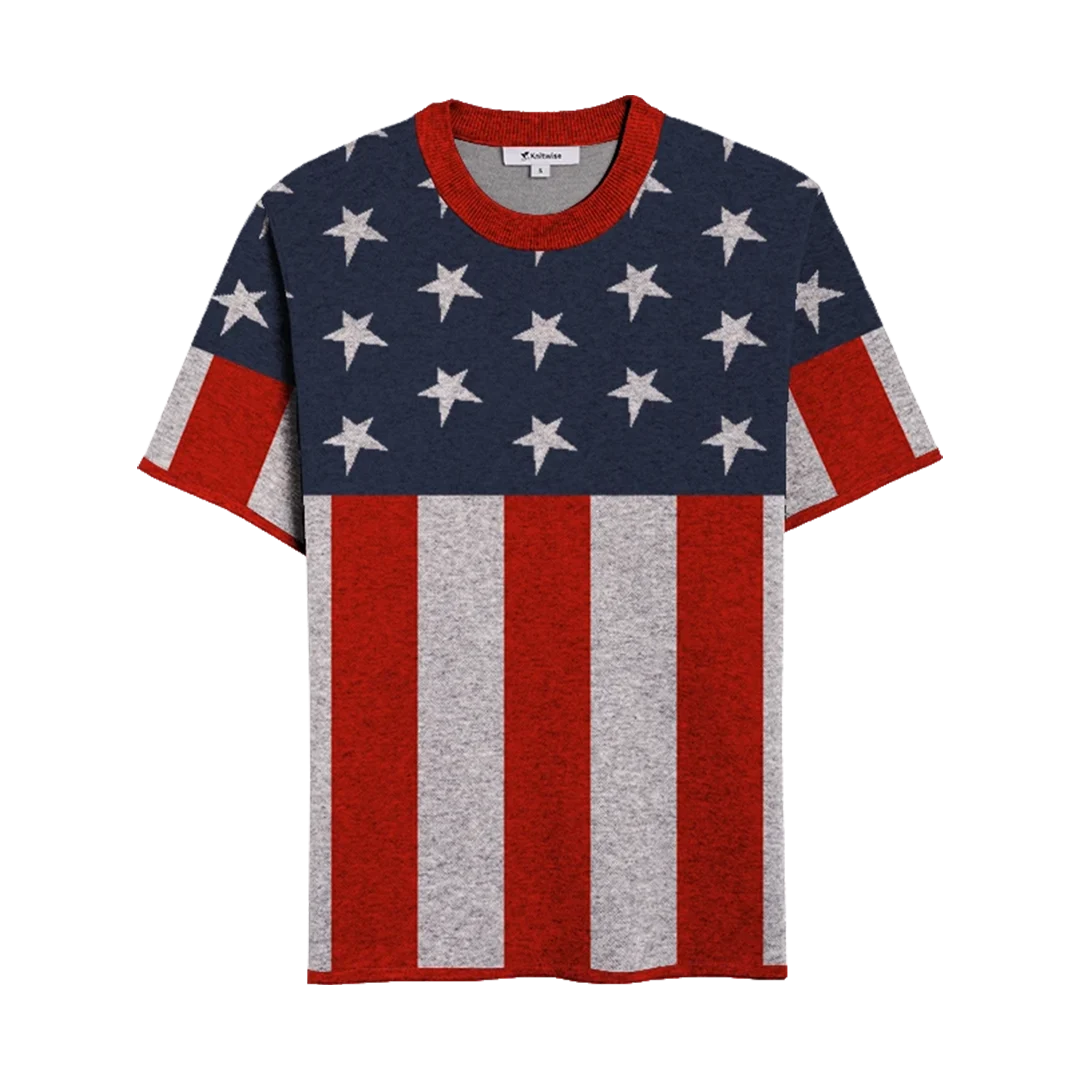 Stars and Stripes Heritage Knitted T-Shirt