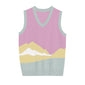 Pastel Mountain Scene Sweater Vest