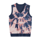 Rustic Navy & Brown Tie Dye Knit Vest