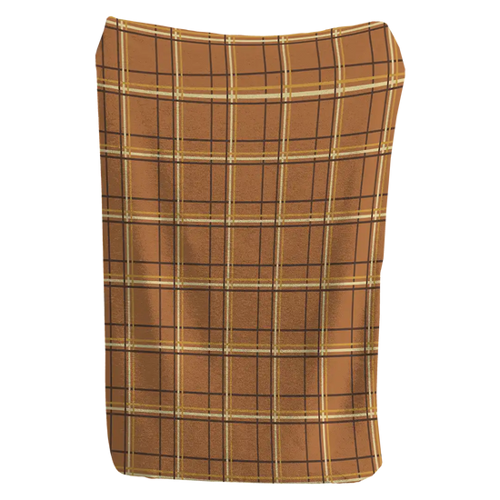 Citrus Glow Plaid Blanket