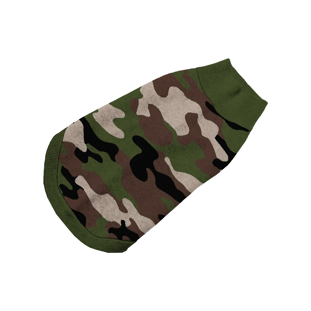 Woodland Mist Camouflage Pet Sweater