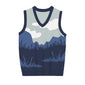 Blue Forest Landscape Unisex Vest