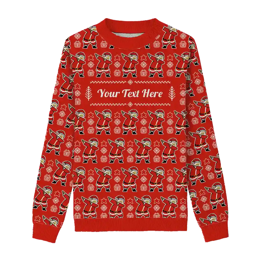 Jolly Santa Christmas Sweater