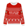 Merry Christmas Ya Filthy Animal Custom Knit Pullover Sweater