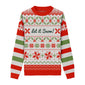 Mistletoe Jacquard Custom Knit Pullover Sweater