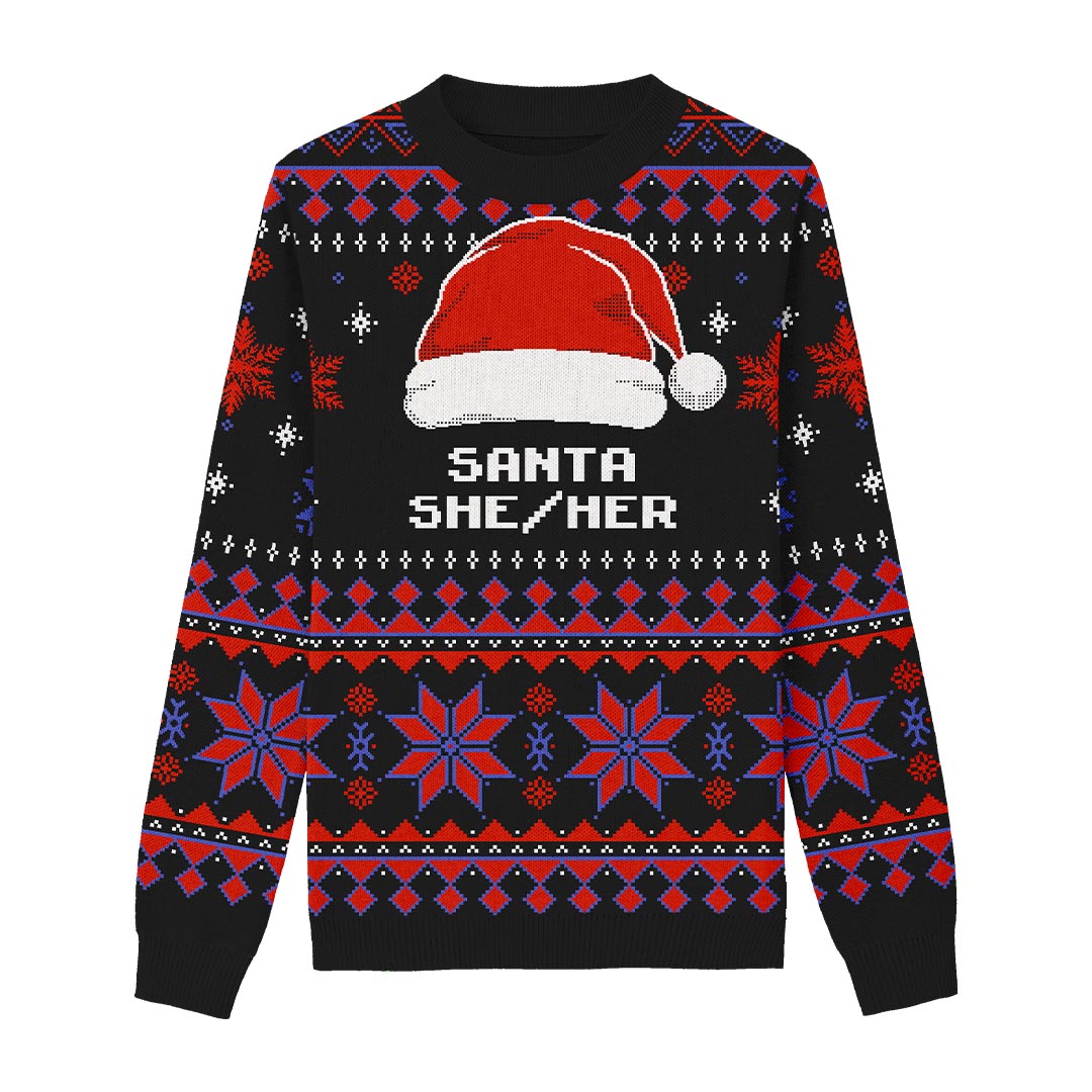 Preferred Pronouns Custom Knit Pullover Sweater 