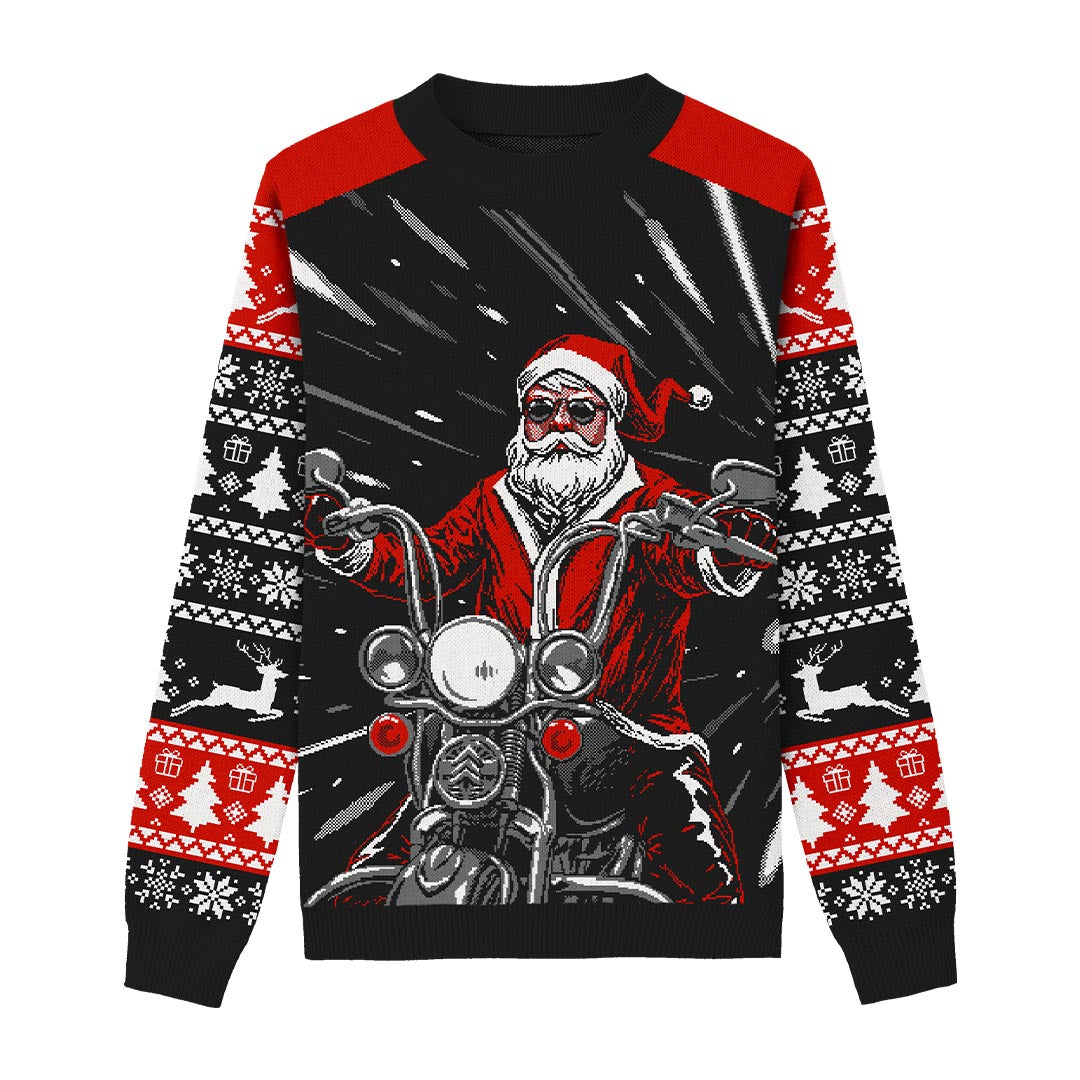 Santa’s Coming to Town Custom Knit Pullover Sweater