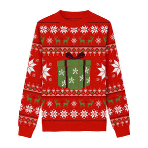 What I Want for Christmas Custom Knit Pullover Sweater