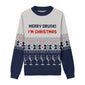 I'm Dreaming Of A Wine Christmas Custom Knit Pullover Sweater
