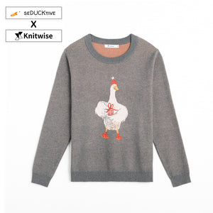Front of Wrinkle's Coming to Town Sweater from Knitwise