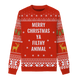 Merry Christmas Ya Filthy Animal Custom Knit Pullover Sweater