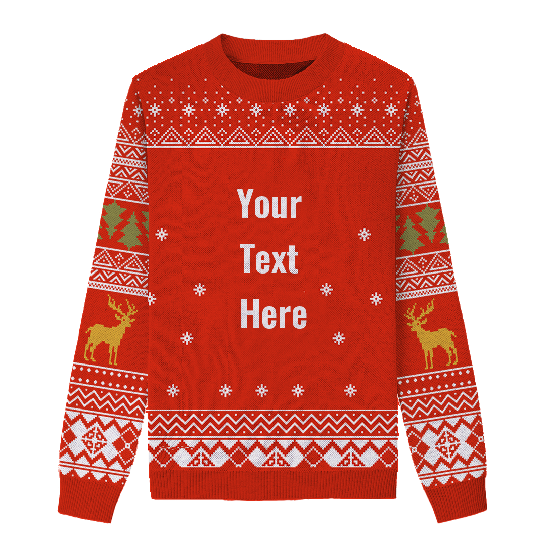 Merry Christmas Ya Filthy Animal Custom Knit Pullover Sweater