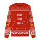 Merry Christmas Ya Filthy Animal Custom Knit Pullover Sweater