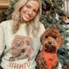 {Front of Mellow Portrait Only Custom Pet Sweater from Knitwise}